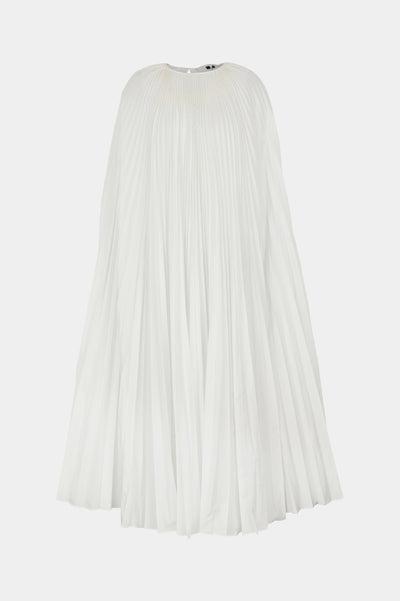 The Pleated Dress Cape white
