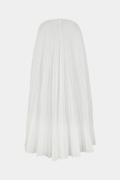 The Pleated Dress Cape white
